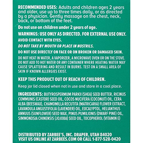 Zarbee's Naturals Children's Chest Rub, 1.5 Ounce