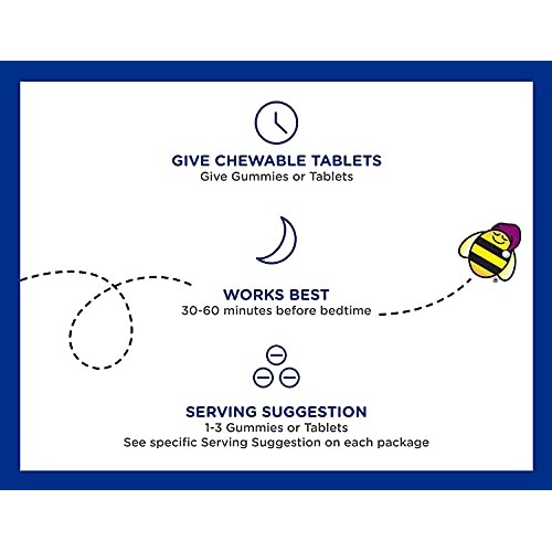 Zarbee's Naturals Children's Sleep with Melatonin Supplement, Natural Grape F...