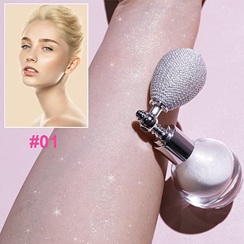 Glitter Spray Body Hair Face High Gloss Highlighter Powder Spray Shimmer Spar...
