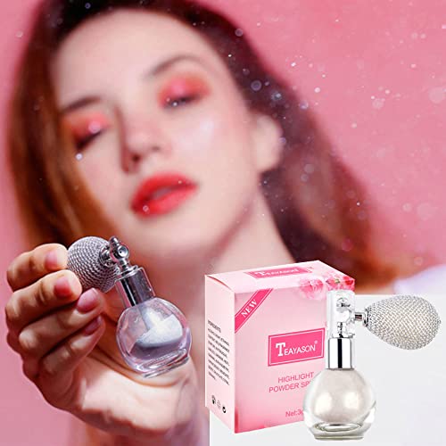 Glitter Spray Body Hair Face High Gloss Highlighter Powder Spray Shimmer Spar...