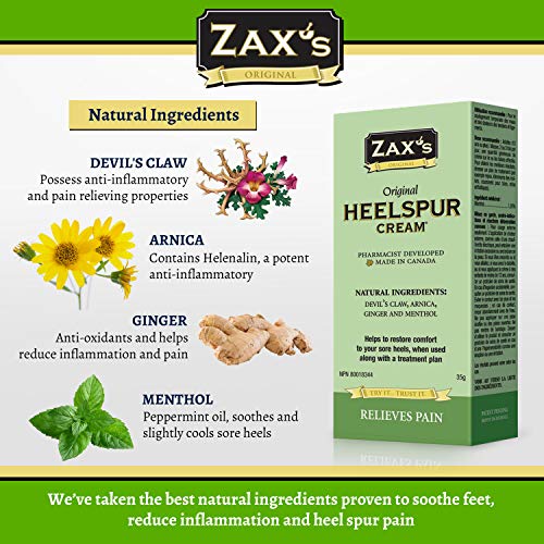 Zax's Original Heelspur Cream - Top Selling Foot Pain Cream: Fast Pain & Infl...