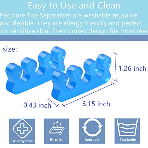 ZaxSota Toe Separators Pedicure, toe spacers for Nail Polish, Toenail Divider...