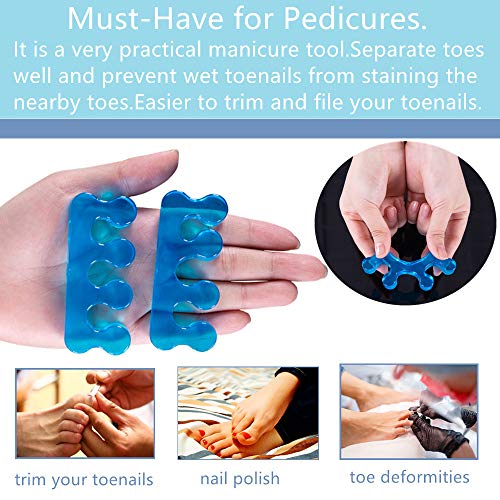 ZaxSota Toe Separators Pedicure, toe spacers for Nail Polish, Toenail Divider...