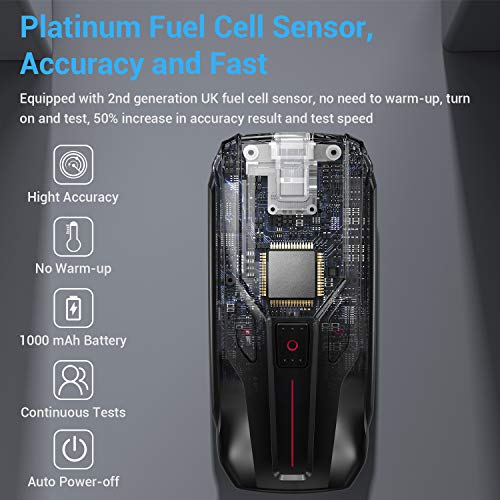 Breathalyzer to Test Alcohol, Professional-Grade Accuracy Sensor Alcohol Test...