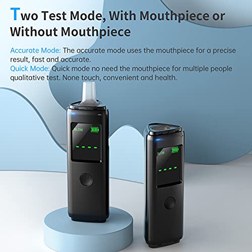 ZBK Breathalyzer Rechargeable | Professional-Grade Accuracy | Portable Breath...