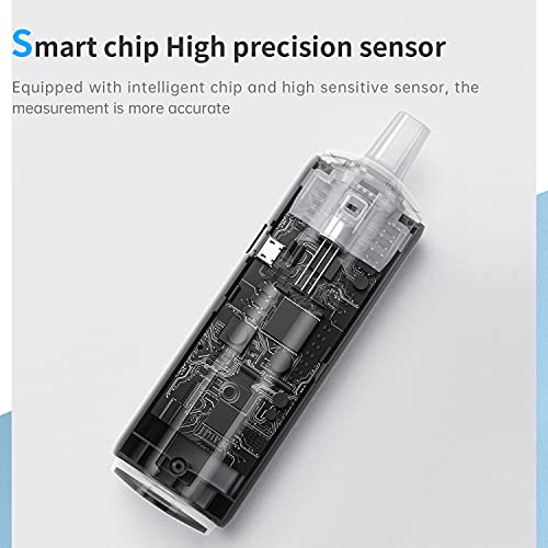 ZBK Breathalyzer Rechargeable | Professional-Grade Accuracy | Portable Breath...