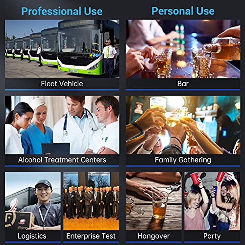 ZBK Breathalyzer Rechargeable | Professional-Grade Accuracy | Portable Breath...