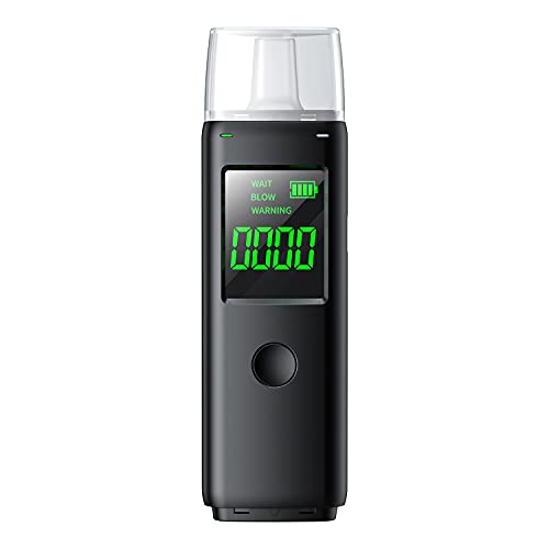 ZBK Breathalyzer Rechargeable | Professional-Grade Accuracy | Portable Breath...