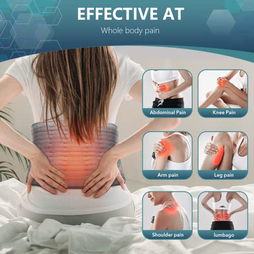 Heating Pad XL Electric Heat Pads with 4 Timer Settings 12 Inch x 48 Inch Ult...