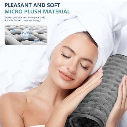 Heating Pad XL Electric Heat Pads with 4 Timer Settings 12 Inch x 48 Inch Ult...