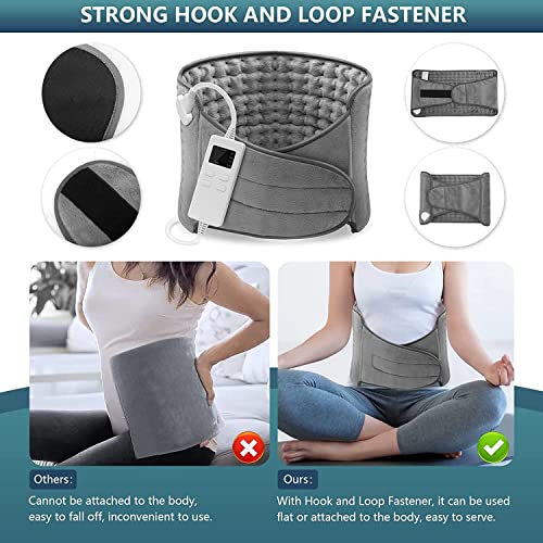 Heating Pad XL Electric Heat Pads with 4 Timer Settings 12 Inch x 48 Inch Ult...