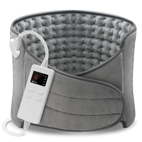 Heating Pad XL Electric Heat Pads with 4 Timer Settings 12 Inch x 48 Inch Ult...