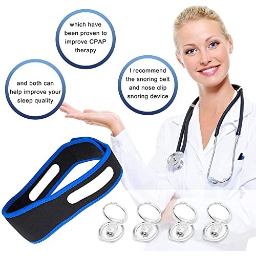 Sleep Snoring Solutions Care Kit, Stop Snoring for Better Deep Sleep, 4 Snore...