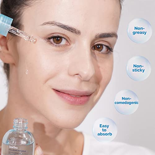 Hyaluronic Acid Serum for Face, with 2% Pure Hyaluronic Acid and Vitamin B5, ...