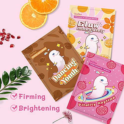 Sheet Mask by ZealSea Face Mask Skin Care (Pack of 7) Beauty Facial Mask - Hy...