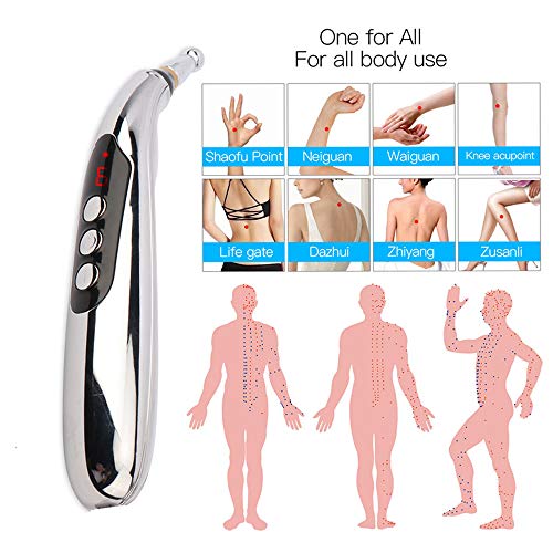 3-in-1 Acupuncture Pen Electronic Acupuncture Massage Pen with 3 Massage Head...