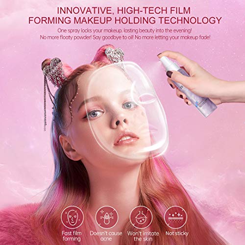 ZEESEA Pink Universe Series Setting Spray, Natural satin gloss finish, Hydrat...