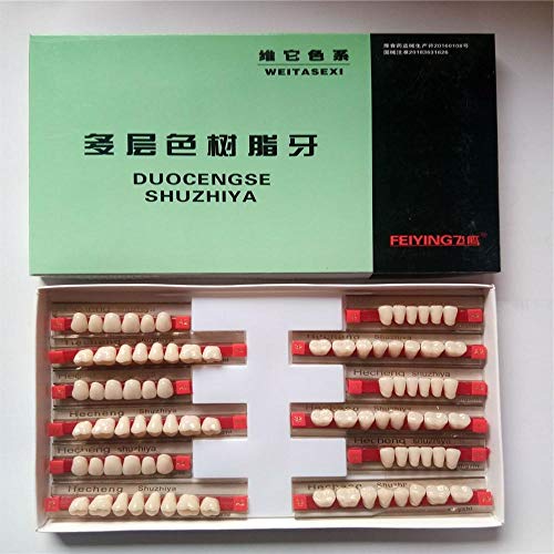 3 Set Of 84 Full Mouth Denture Dental Acrylic Resin Teeth for Halloween Horro...