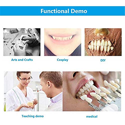 3 Set Of 84 Full Mouth Denture Dental Acrylic Resin Teeth for Halloween Horro...