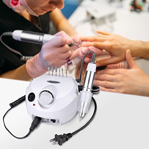 Electric Nail Drill Machine Professional Manicure Pedicure File Nail Drill Se...