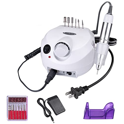 Electric Nail Drill Machine Professional Manicure Pedicure File Nail Drill Se...