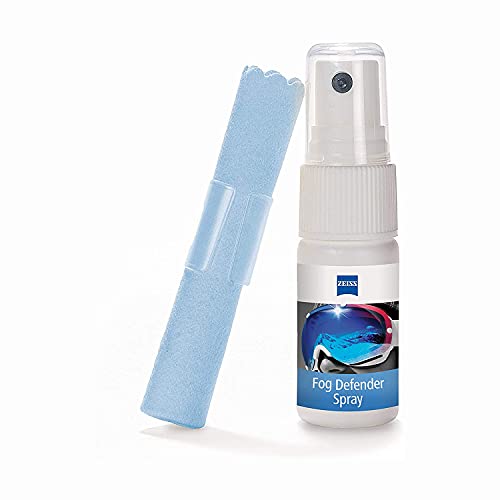 ZEISS Fog Defender System Anti-Fog Spray for Glasses – 1 Spray Bottle and 1 M...