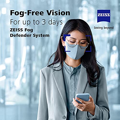 ZEISS Fog Defender System Anti-Fog Spray for Glasses – 1 Spray Bottle and 1 M...