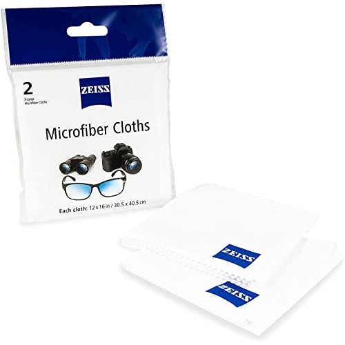 ZEISS Lens Wipes for Eyeglasses 80ct with Two Jumbo Reusable Microfiber Lens ...
