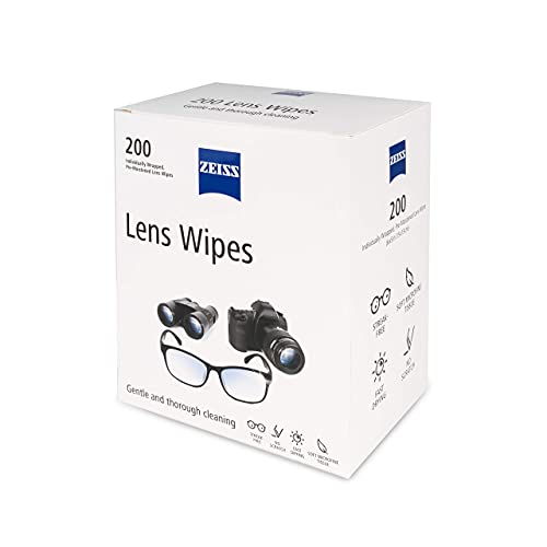 Zeiss Pre-Moistened Lens Cleaning Wipes, 2 Pack (200 Ct)