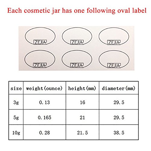 5 Gram Cosmetic Sample Containers with Lids 25pcs Empty Small Makeup Jars Pla...