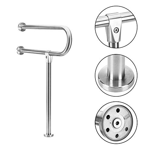 Handicap Grab Bars Rails 30-Inch Toilet Handrails Bathroom Safety Bar Hand Su...