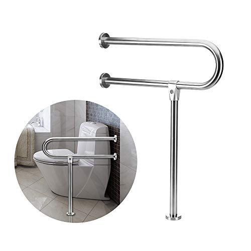 Handicap Rails Grab Bars Bathroom Toilet Rail Support for Elderly Bariatric D...