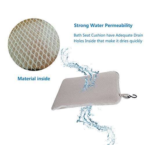 Shower Bench Seat Bathtub Cushion Shower Chair for Elderly Seniors Bath Cushi...