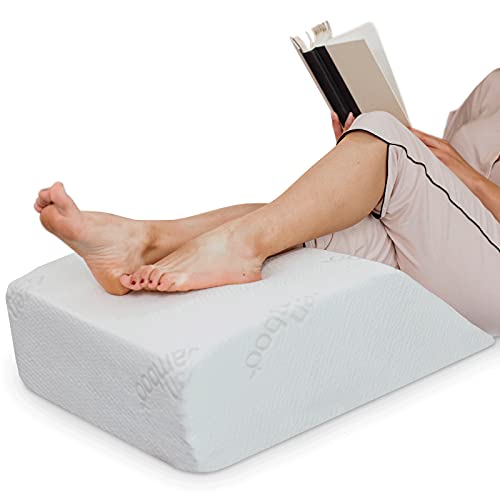 Zen Bamboo Wedge Pillows for Sleeping - Luxury Foam Leg Elevation Pillow for ...
