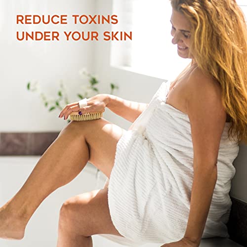 Zen Me Premium Dry Brushing Body Brush for Glowing Tighter Skin, Plastic-Free...