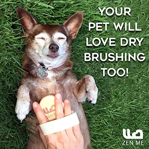 Zen Me Premium Dry Brushing Body Brush Set for Natural Exfoliation, Premium B...