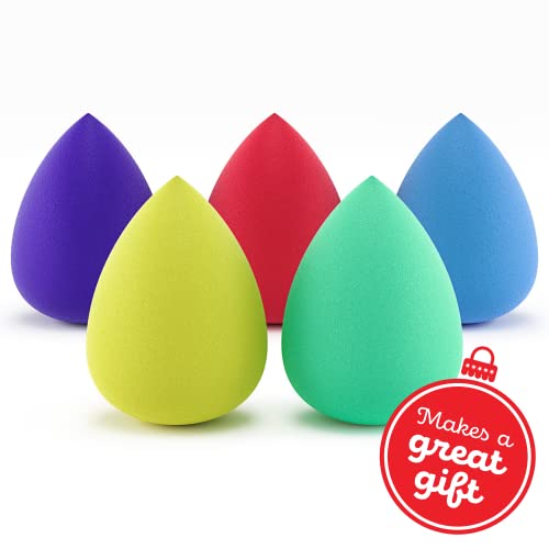 Zenda Naturals Makeup Sponge - Set of 5 Beauty Blender Sponges, Applicator fo...
