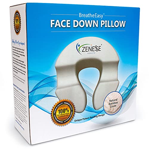 Breathe Easy Face Down Pillow - Premium Adjustable Face Cradle Pillow Providi...
