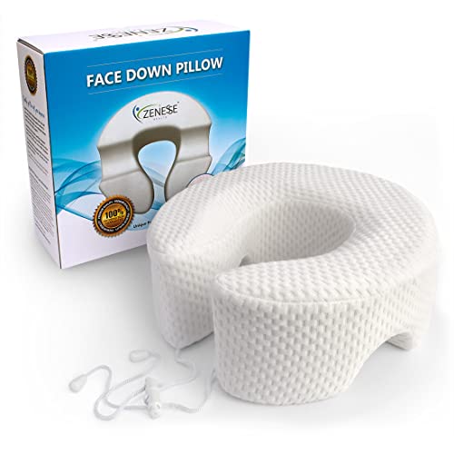 Breathe Easy Face Down Pillow - Premium Adjustable Face Cradle Pillow Providi...