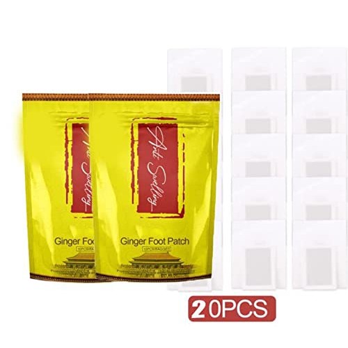 20PCS Anti Swelling Ginger Patch,Ginger Foot Pads for Foot Care, Relieve Stre...