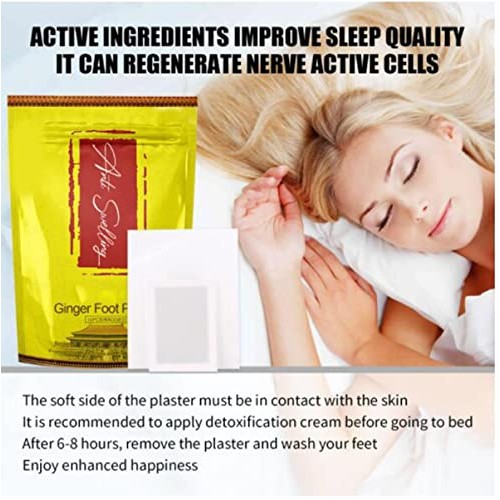 20PCS Anti Swelling Ginger Patch,Ginger Foot Pads for Foot Care, Relieve Stre...