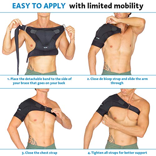 Shoulder Brace for Men Women - for Torn Rotator Cuff Support,Tendonitis, Disl...