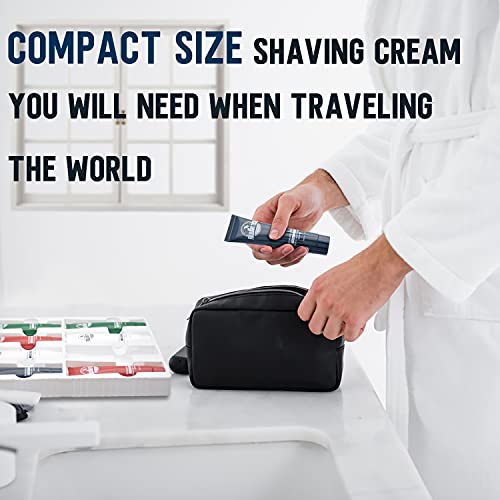 4 Packs Shaving Soap w/Shaving Bowl,Shaving Brush,Shaving Cream,Unqiue Men's ...