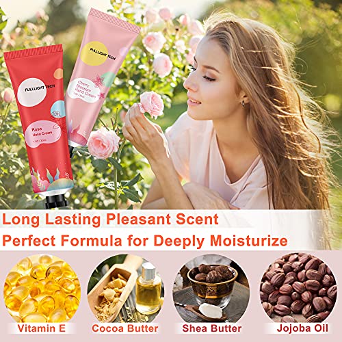 Lotion Sets for Women Gift W/Lip Gloss Lip Balm Travel Size Hand Cream Lipsti...