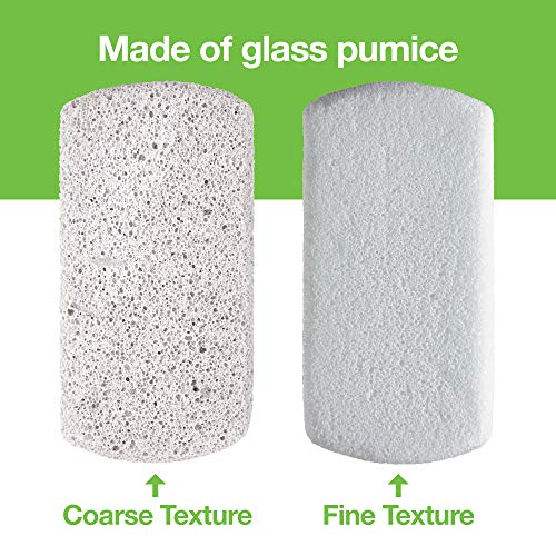 Pumice Stones Reversible Fine/Coarse, 2-Pack (Gray)