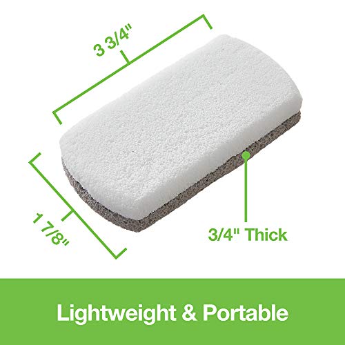 Pumice Stones Reversible Fine/Coarse, 2-Pack (Gray)