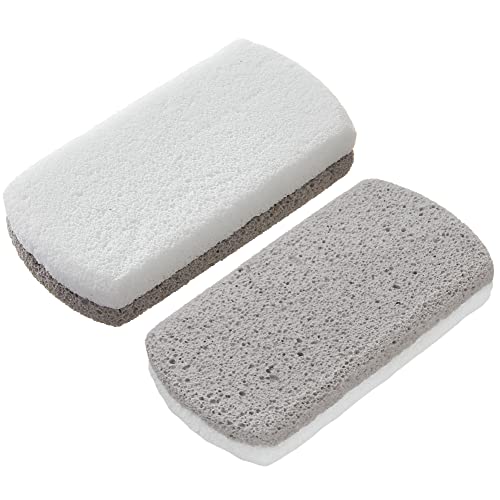 Pumice Stones Reversible Fine/Coarse, 2-Pack (Gray)