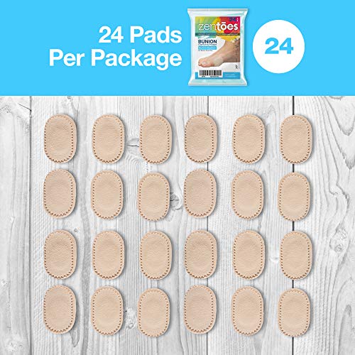 ZenToes 24 CT Bunion Cushions Waterproof and Odor Resistant Toe and Foot Prot...