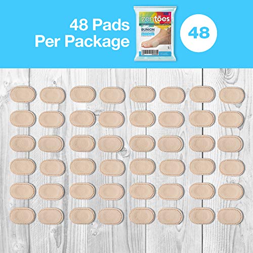 ZenToes 48 CT Bunion Cushions Waterproof and Odor Resistant Toe and Foot Prot...