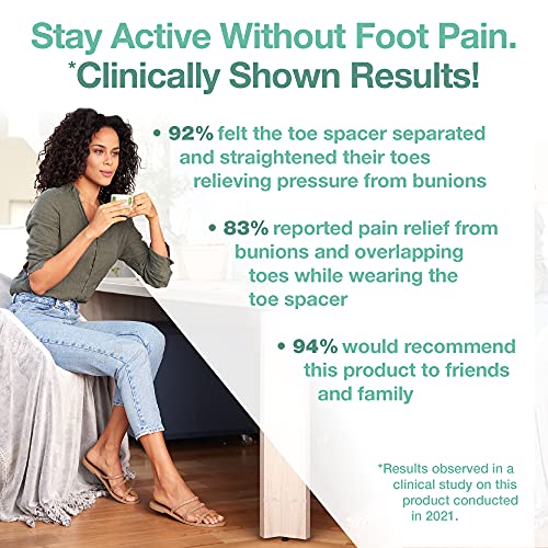 ZenToes Gel Toe Separators for Overlapping Toes, Bunions, Big Toe Alignment, ...